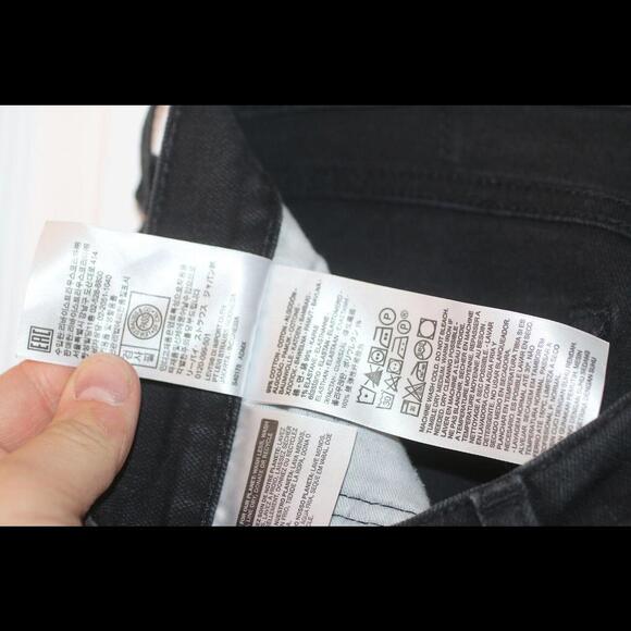 Levi's 505 Regular Fit Jeans - Black, 34Wx30L Mens Work Casual Jeans Levi Straus - Picture 7 of 13